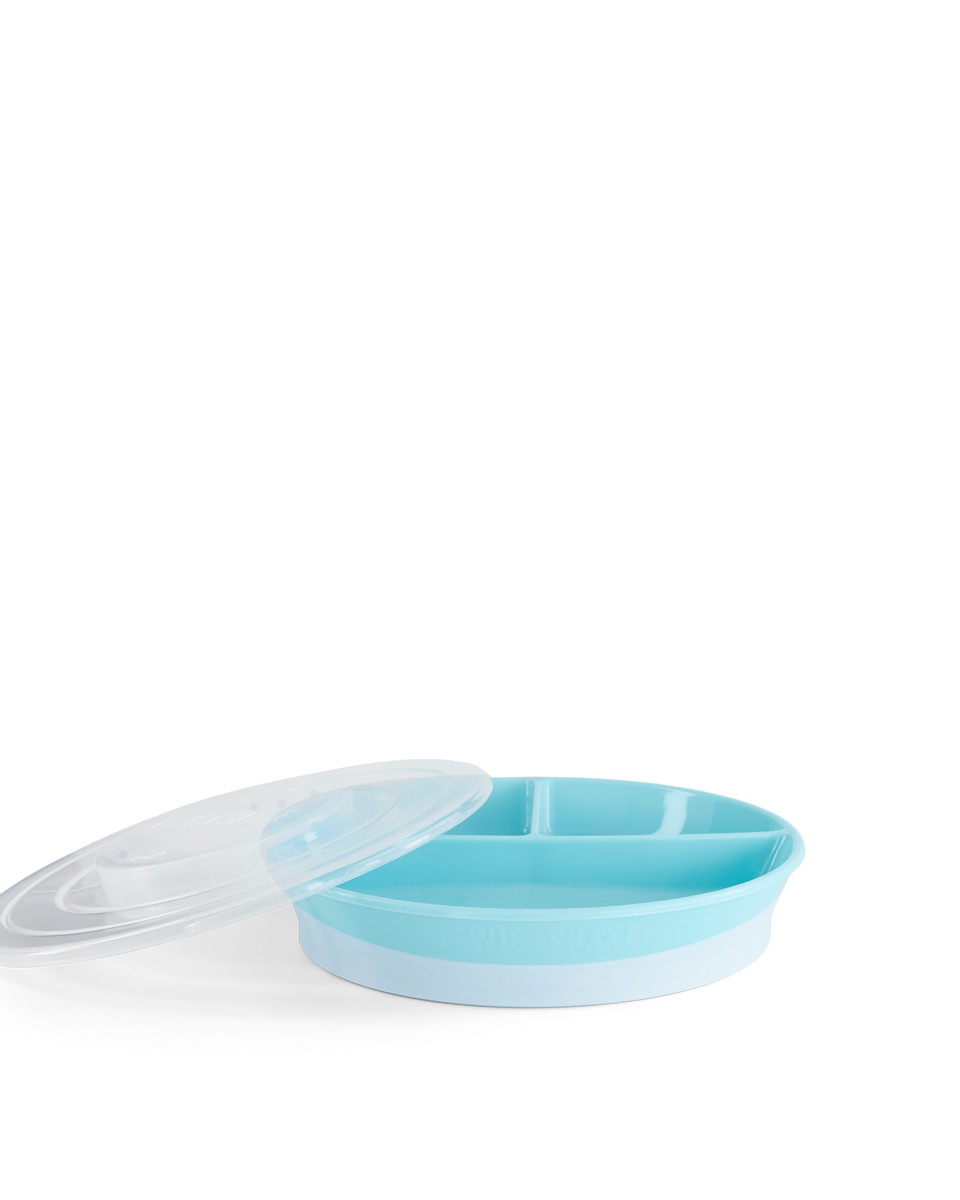 Twistshake Divided Plate 6+m Pastel Blue