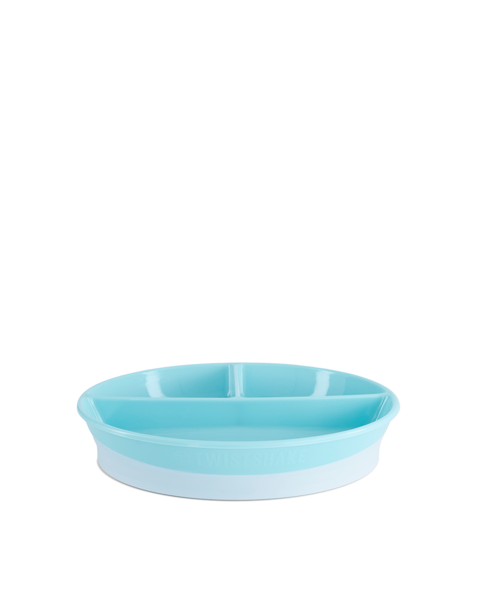 Twistshake Divided Plate 6+m Pastel Blue